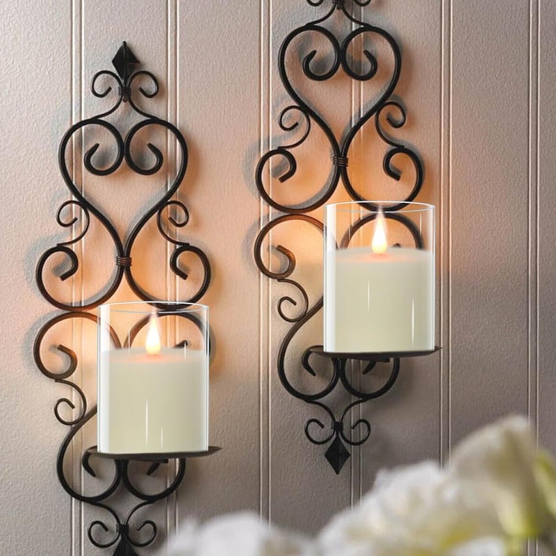 TECHLONG Glass Flameless Candles with Remote Timer, 3D Moving Flame Flickering, Last 600+ Hours Battery Candles, Real Wax LED Votive Candle for Festival Wedding Home Party Decor, 3" x 4" - Image 5